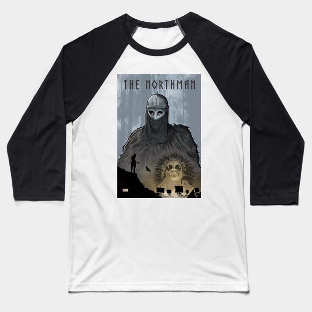 The Northman Baseball T-Shirt by Davide Lopez Art